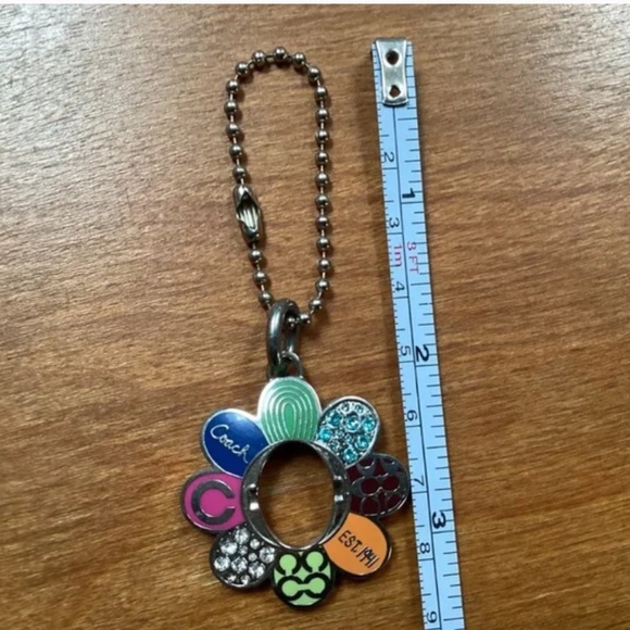 Coach Silver-tone Rare Find/Collectible Keychain/Bag Charm/Bag Tag/Hang Tag - Picture 2 of 15
